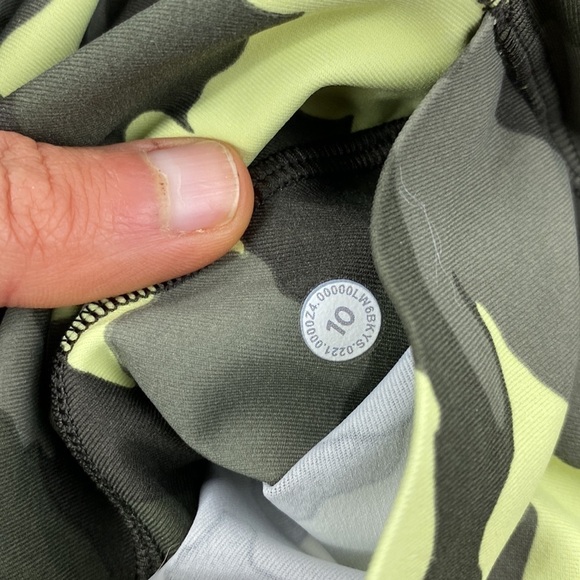 Lululemon Swift Speed High-Rise Crop 21" Heritage 365 Camo Crispin Green Multi - Picture 6 of 7